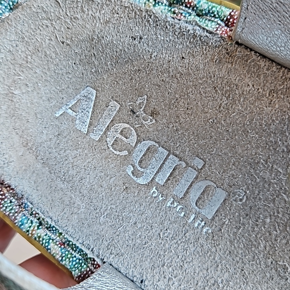 Alegria Teal Viki Seascape Sandals 41 / 10.5-11 - Picture 2 of 10
